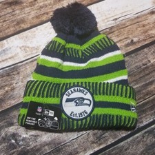 New Era Seattle Seahawks beanie removable pom