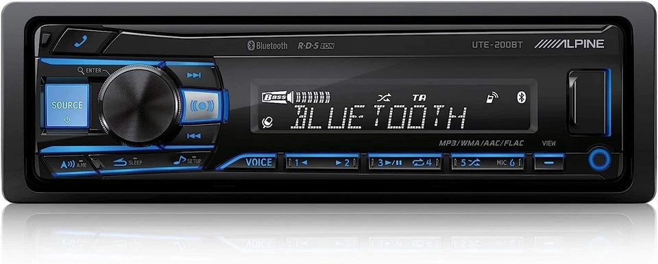 Autoradio Alpine UTE-200BT 1 DIN per Auto Bluetooth con Ingresso USB 4x50W - Immagine 4 di 4