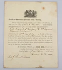 1862 Civil War Promotion Letter 1st Sgt. Louis F. Mueller 5th Wisconsin Vol. Inf