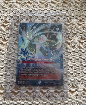 Disney Lorcana - The Cold Never Bothered Me 234/204 Winterspell - Enchanted L37