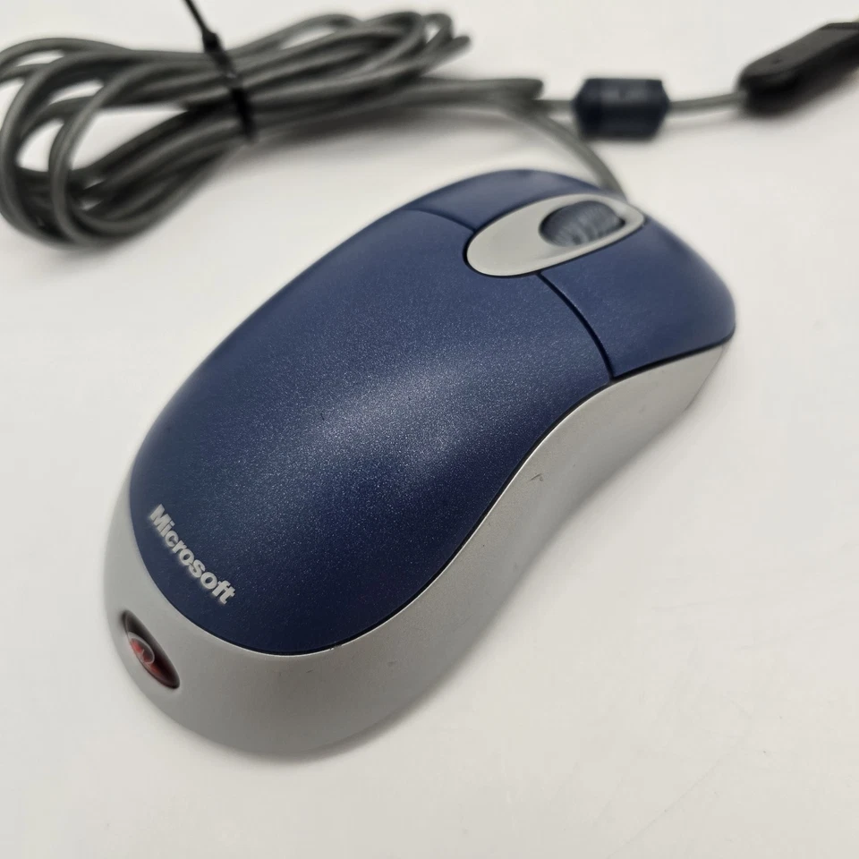 Microsoft Optical Mouse Blue USB and PS/2 Compatible Model X08-72983 Tested - Image 3 of 4