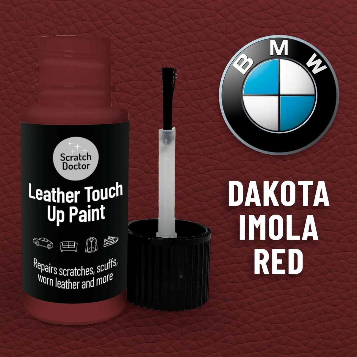 BMW IMOLA RED Leather Touch up Car Seat Repair Paint | eBay