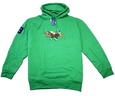 Polo Ralph Lauren Men's Big Tall Green Big Pony Polo Match Hoodie NWT - Image 1 of 4