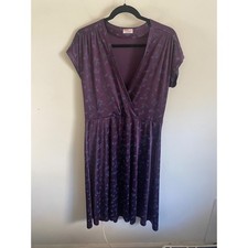 Vintage 1970's Purple Midi Dress