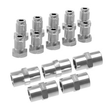 10x Verschraubung 5x Verbinder f. Bremsleitung 4,75 mm Bördel F MADE IN GERMANY