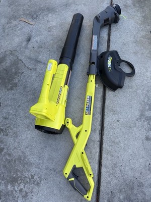 RYOBI 10'' String Trimmer & 250cfm Blower Combo Kit (TOOLS ONLY)R711