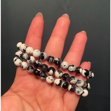 Orca Agate Beaded Bracelet