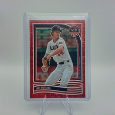 2024 Panini Stars & Stripes USA Baseball #87 Levi Sterling Red