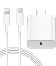 iPhone 14 13 12 Charger Fast Charging 20W PD USB C Wall Charger with 6FT