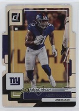 2022 Panini Donruss Press Proof Silver Die-Cut 40/75 Azeez Ojulari #165 15au