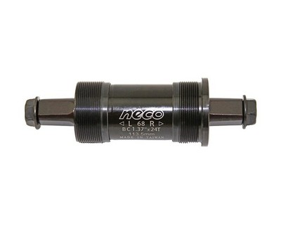 NECO Bicycle Bottom Bracket Cartridge Square Taper 68mm x 113.5mm Sealed Black.