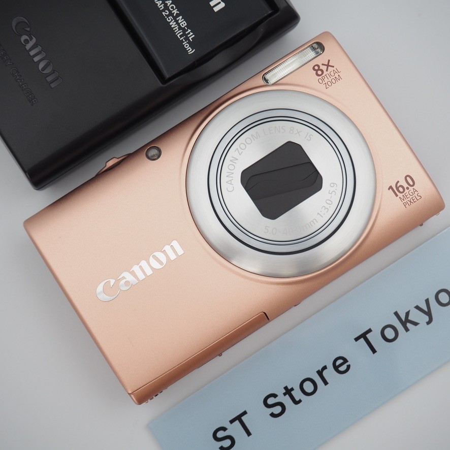 名城様フォロー割_Canon PowerShot A4000 IS❤️ピンク Canon PowerShot A4000 IS Digital Compact - Peach Pink – Retro