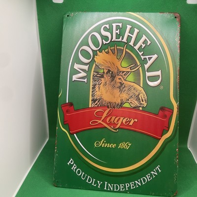 Moosehead Canadian Lager- Metal Sign for Bar/Man Cave/Garage/Game Room/Office