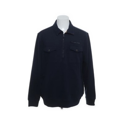 Walbusch, Sweatshirt, Größe: 56, Blau/Mehrfarbig, Baumwolle/Polyester -wGg