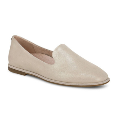 BEST DEAL VIONIC Womem's Willa 2.0 Slip on Flat, Gold Shimmer Leather (MEDIUM)