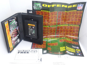 NFL Quarterback Club Sega Genesis 32X CIB Complete cib Tested Working Poster Reg