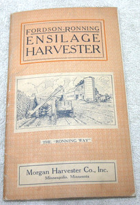 1921 FORDSON RONNING ENSILAGE HARVESTER AND DUMP BLOWER BROCHURE ORIGINAL