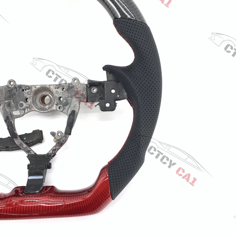 Custom Carbon Fiber Steering Wheel for Lexus GS300 GS350 GS430 ES240 2006-2011 - Image 2 of 4