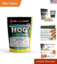 Versatile 32-38mm Hog Casings - Perfect for Bratwurst, Hot Dogs, and More 
