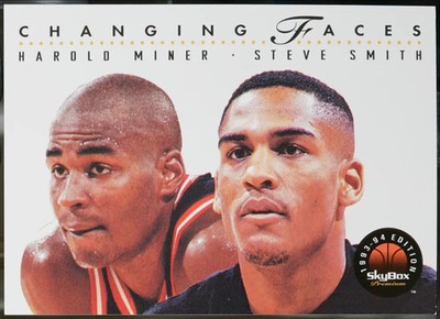 1993-94 SkyBox Premium Basketball Harold Miner / Steve Smith CF #305 EX
