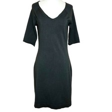 Vero Moda Short-Sleeve Knit Dress V-Neck Knee-Length Sz. M Sweater Dress
