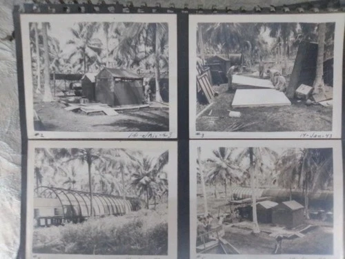 48 Vintage Photos  1943 United States Military construction on island WW2 era