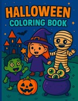 Halloween Malbuch FüR Kinder & Erwachsene, Kawaii, Geister, KüRbisse, Hexen