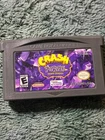 Crash Bandicoot Purple Ripto's Rampage (Nintendo GameBoy Advance, GBA) Game & Ha