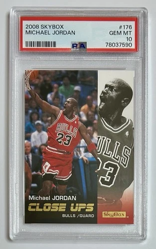 Michael Jordan 2008-09 Skybox Premium Close Ups PSA 10 Gem Mint NBA Card #176