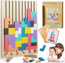 Wooden Stacking Puzzle Toy, 3D Wooden Puzzle Montessori Toy Art, Giant 1pcs