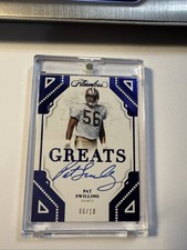 2023 Panini Flawless Pat Swilling /10 Blue Greats Sapphire AUTO Autograph Saints