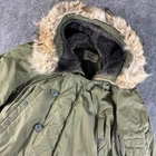 70s Vintage Military 1972 Dated Vietnam War USAF N-3B Modified Parka Jacket