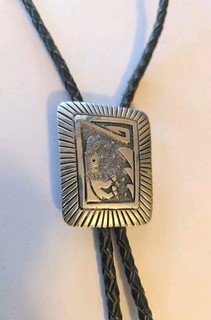 Sterling Silver Dancer Bolo Tie