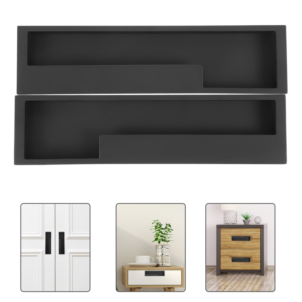 2 Pcs Invisible Sliding Door Handle Man Cabinet Hidden Handles Wardrobe