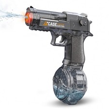 Electric Water Blaster for Kids, Black LED Automatic Squirt Toy  Black autom...