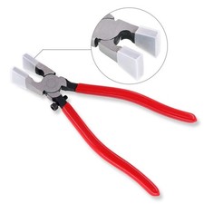 Heavy Duty Key Fob Pliers Tool With Flat & Curved Jaws - Metal Glass Running