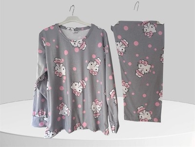 Hello Kitty Pyjama Damen Langarm Und Hose