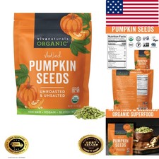 Organic Pumpkin Seeds, 2 lb 32 oz, 907 g – Shelled, Unroasted, Unsalted, Non-... 16.00 per gallon