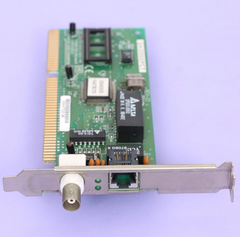 NE2000 Compatible 16 Bit ISA PNP Jumperless Ethernet Network Card RJ45 + Coax  - Image 4 of 4