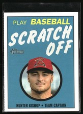 2020 Topps Heritage Minor League #24 Hunter Bishop 1971 Scratch Off