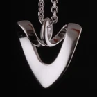 GEORG JENSEN Sterling Pendant # 661. Mini Heart of Georg Jensen. R. Overgaard