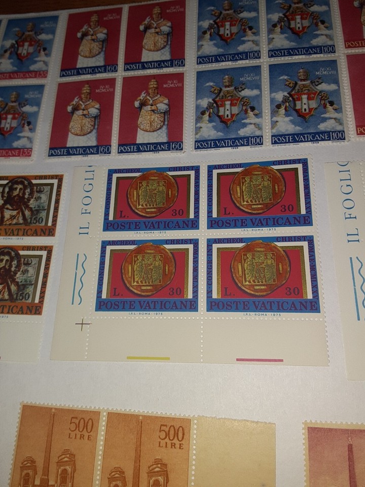 SL 4135/ 10 MNHOG Plate Blocks & Blocks of Vatican Stamps eBay