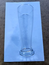 Pilsner Beer Mug Clear Glass 9.25” Tall Traditional Classic Bar Ware (BM T-1)