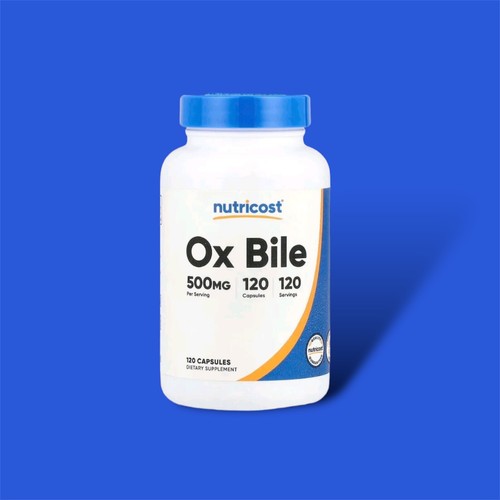 Nutricost, OX Bile, Ox Bile, 500 mg, 120 Capsules