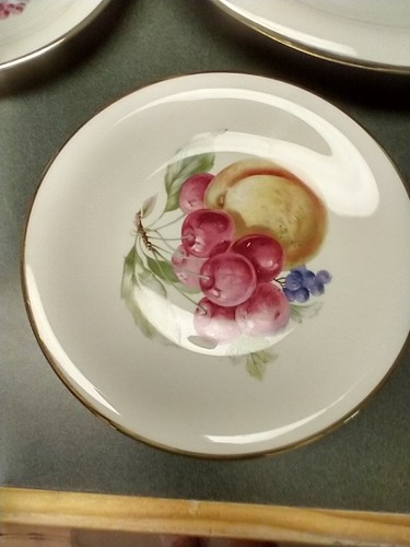 Margarete Hutschenreuther Hohenberg Germany Fruits Bowl & 6 Fruit Plates 6.5" EC - Picture 7 of 9