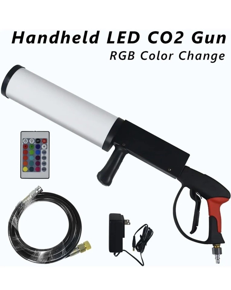 Smoke Machine Handheld Co2 Jet Machine Led Gun Club Bar DJ Effects