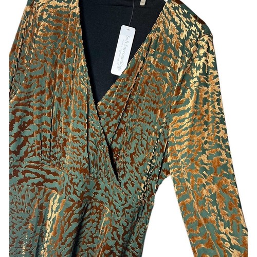 Soft Surroundings Shae Dress Multi Animal Velvet Burnout Size 2X NWT - Picture 5 of 11