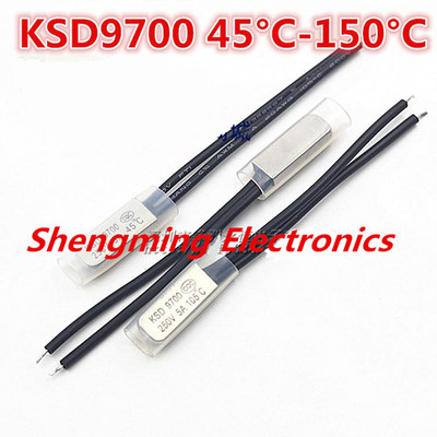5pcs KSD9700 Bimetal Temperature Switch 45  NC Normal Close 