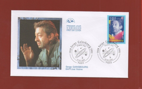 FDC 2001 - Serge Gainsbourg -1928-1991 (Ref.5441) - Imagen 1 de 2