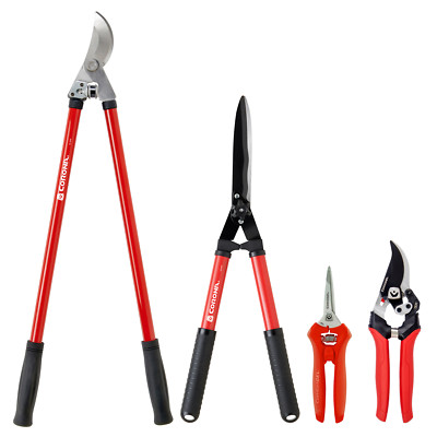 Corona Tree & Shrub Trimming & Pruning Set, Lopper, Hedge Shear, Pruner, Snip  